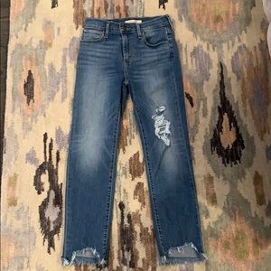 Levi’s 724 high rise straight crop jeans